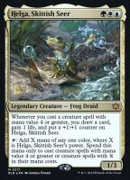 Helga, Skittish Seer (Foil) (Bloomburrow Promos #217s)