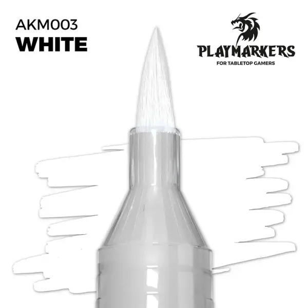 AK Interactive - PLAYMARKER - White Acrylstift für Miniatur und Modellbaumalerei