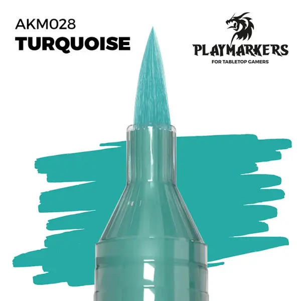 AK Interactive - PLAYMARKER - Turquoise Acrylstift für Miniatur und Modellbaumalerei