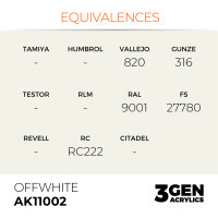 AK Interactive - 3GEN Acryl OFFWHITE – STANDARD...