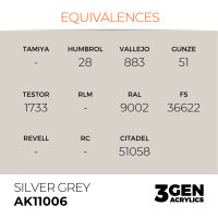 AK Interactive - 3GEN Acryl SILVER GREY – STANDARD...