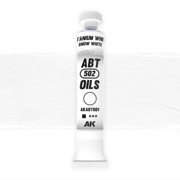 AK Interactive - ABT 502 Ölfarbe Faded White verblasstes weiß AKABT165