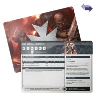 Warhammer 40K Datenblattkarten: Black Templars ENGLISCH