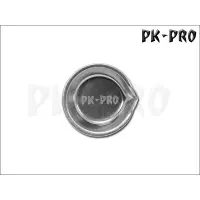 PK-PRO Farbschälchen mit Ausguss - Edelstahl (Modelling Paint Wells) 12 Stück