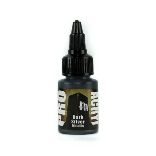 Pro Acryl Pro Acryl Dark Silver Premium Modellbaufarbe 22ml