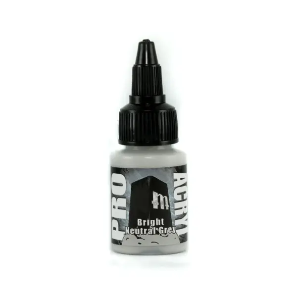Pro Acryl Pro Acryl Bright Neutral Grey Premium Modellbaufarbe 22ml