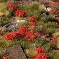 Gamers Grass Red Flowers Tufts Basegestaltung für...