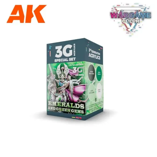 AK Interactive - 3GEN Acryl Set Emeralds And Green Gems AK1078