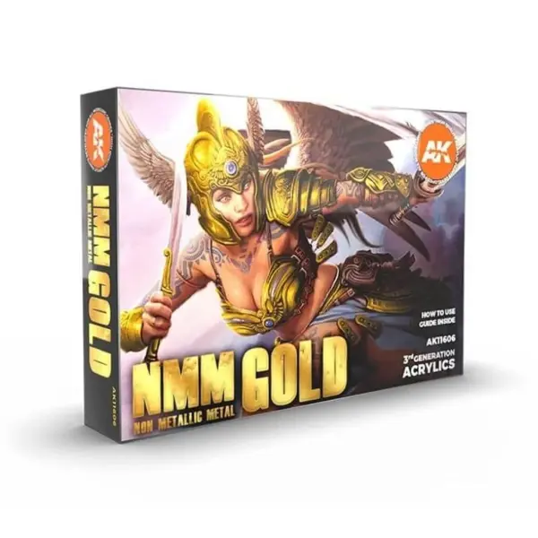 AK Interactive - 3GEN Acryl Set NMM Non Metallic Metal Gold AK11606