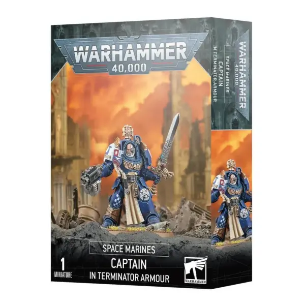 Warhammer 40K Captain in Terminatorrüstung der Spacemarines