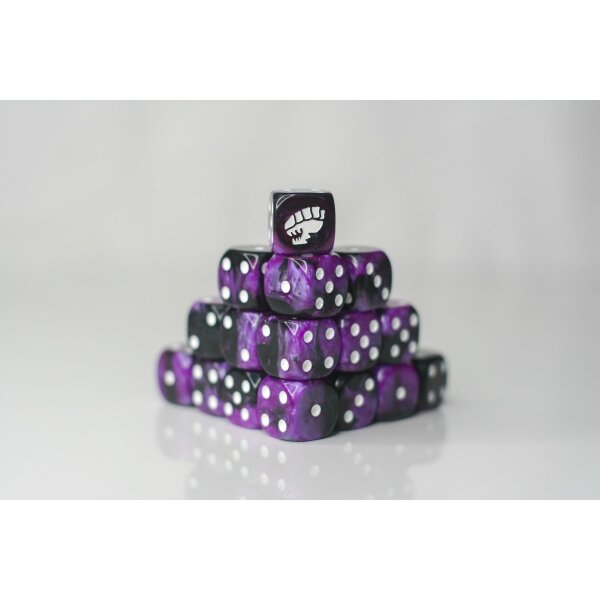 DiceWyrm lila Alien Würfel Sci-Fi 20 D6 16mm