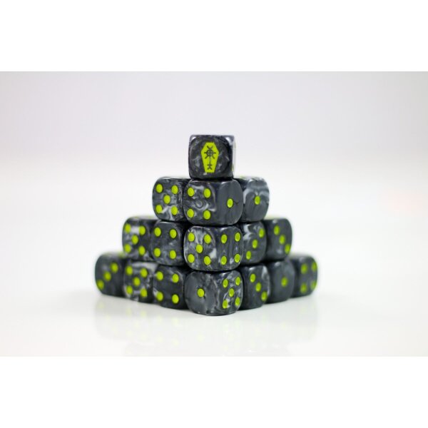 DiceWyrm Eternity Coffin Würfel Sci-Fi 20 D6 16mm
