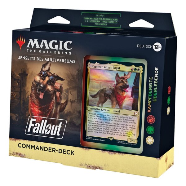 Magic: The Gathering – Universe Beyond Fallput Kampfbereite Überlebende Commander Deck