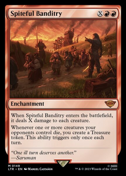 Magic the Gathering - Spiteful Banditry Tales of Middleearth #149 NM