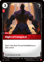 Right of Conquest UNL-015/219