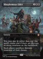 Blasphemous Edict (Foil) (Foundations #317)