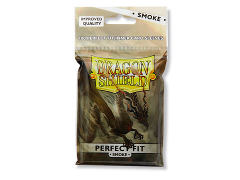 Dragon Shield: Perfect Fit Inner Sleeves – Smoke/Clear(100)