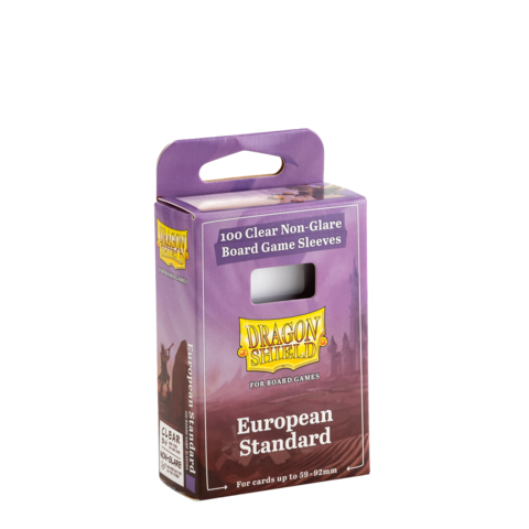 Dragon Shield: Board Game Sleeves Clear/NonGlare – European Standard (100)