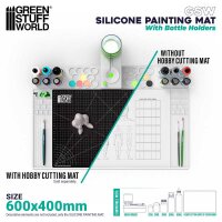 GreenstuffWorld Silikon-Malmatte mit Rand Mal- und Bastelunterlage