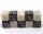 Würfelset Pearl D6: Counter Dice +/-, 6 Black + 6 White (12)