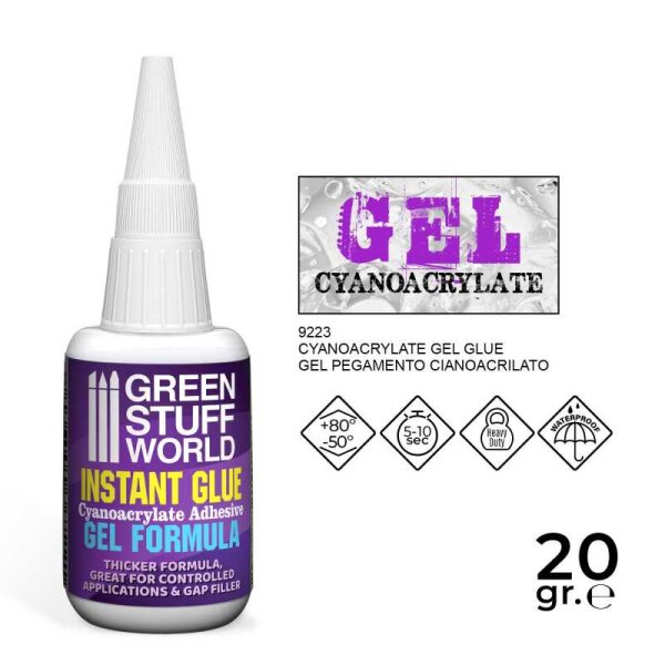 GreenStuffWorld Cyanacrylat Sekundenkleber Gel 20gr.
