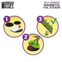 GreenStuffWorld Magnetfolie Selbstklebend zuschneidbar