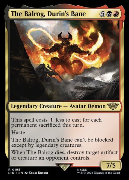 The Balrog, Durins Bane