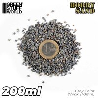 GreenStuffWorld Grober Modellbausand - dunkelgrau 200ml