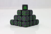 Black Pox D6 Fantasy Dice 20Stk