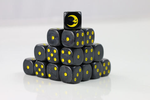 Dark Moon D6 Fantasy Dice 20Stk
