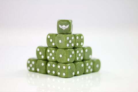 Winged Skull D6 Sci-Fi Dice 20Stk