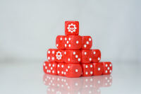 Industrial Skull D6 Sci-Fi Dice 20Stk