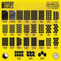GreenStuffWorld Vorgeschnittene Magnetfolie - Rund 40mm