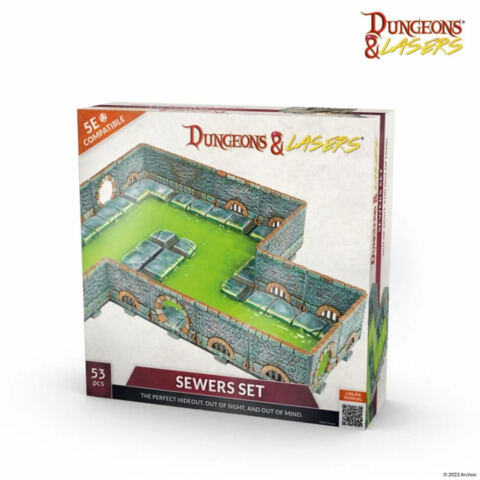 SEWERS SET D&L: PrismaCast™ PRE-PAINTED TERRAINS
