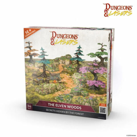 THE ELVEN WOODS D&L: PrismaCast™ PRE-PAINTED TERRAINS