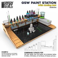 GreenstuffWorld Malstation mit Schneidematte aus MDF