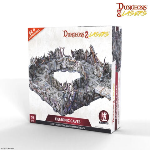 DEMONIC CAVES D&L: PrismaCast™ PRE-PAINTED TERRAINS
