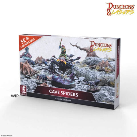 CAVE SPIDERS  D&L: Miniatures