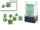 Chessex Marble Mini-hedral™ Green/dark green 7-Die Set