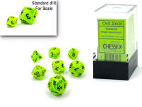 Chessex Vortex® Mini-hedral™ Bright Green/black...