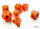 Chessex Vortex® Mini-hedral™ Orange/black 7-Die Set