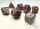Chessex Velvet® Mini-hedral™ Black/red 7-Die Set