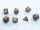 Chessex Lustrous® Mini-hedral™ Gold/silver 7-Die set