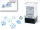 Chessex Borealis® Mini-hedral™ Icicle™/light blue Luminary™ 7-Die Set