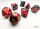 Chessex Gemini® Mini-hedral™ Black-Red/gold 7-Die Set