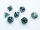 Chessex Gemini® Mini-hedral™ Black-Grey/green 7-Die Set