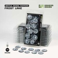 Gamers Grass Frost Lake - Round 28mm (x10) Battle Ready...