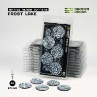 Gamers Grass Frost Lake - Round 40mm (x5) Battle Ready...