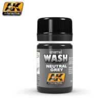 AK Interactive Neutral Grey For White/Black Wash (35mL)...