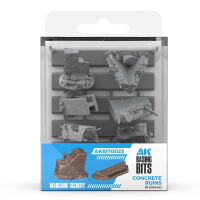 AK Interactive Concrete Ruins (8pcs) (AK-BIT0023)
